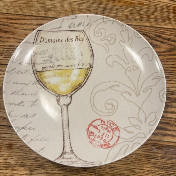 Set of 6 Designs ~ 11 Prima "FRENCH WINE" 8.5” Salad / Dinner Plates GORGEOUS! - Picture 12 of 14